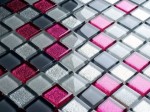 MOZAIKA SZKLANA MIX PINK-GREY