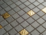 MOZAIKA CERAMICZNA SZARA PLUS GOLD